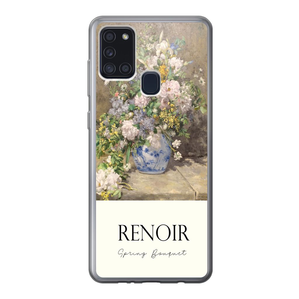 MuchoWow Handyhülle Schutzhülle Hülle für Samsung Galaxy A21s Kunst - Blumen - Alte Meister Silikon Softcase Handy Hülle - Hartschale