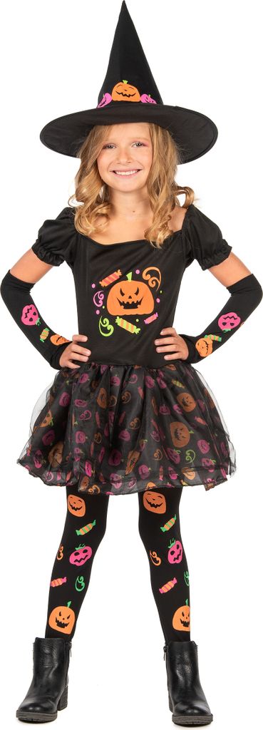 Rubie's Kinderkostüm „Hexe Candy“ Modern M (5-7 años) bunt