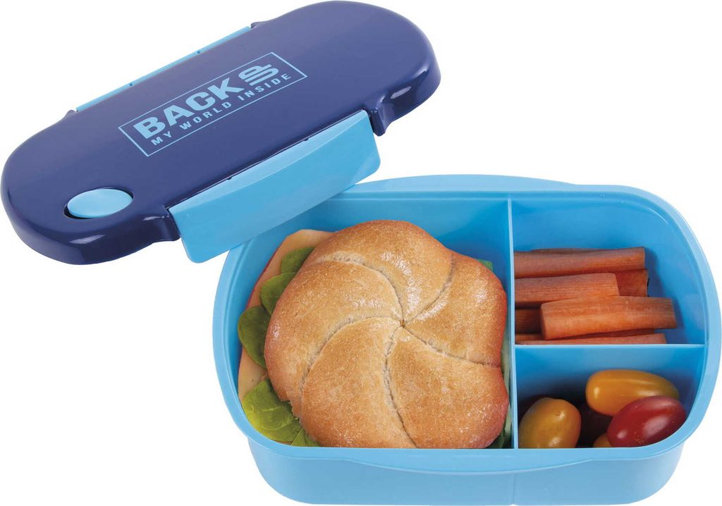 BACKUP Lunchbox Lunchpaket Brotdose Pausendose  BLAU leicht Produktbild 