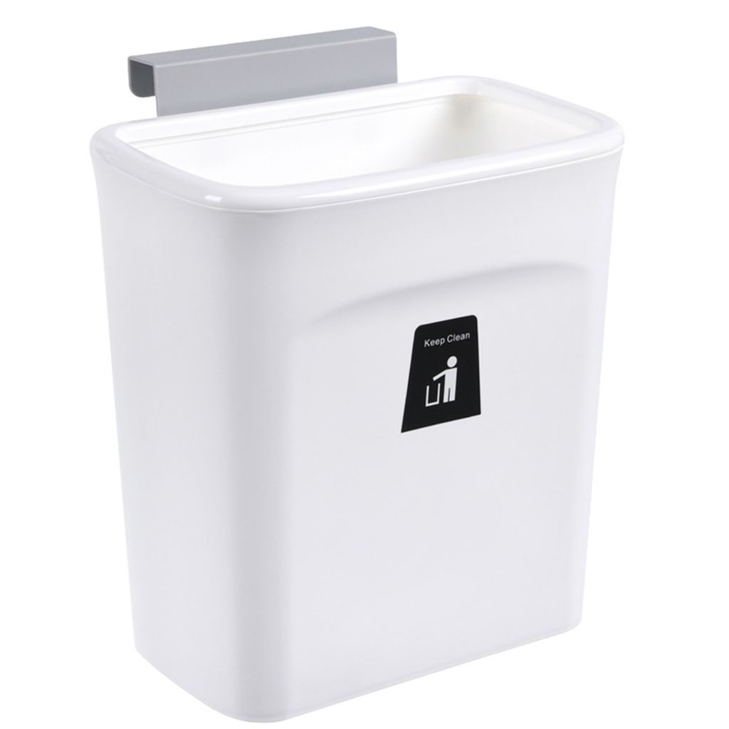 9-Liter-Kompostbehälter, Küchenabfalleimer mit Deckel, kleiner Mülleimer  zum Aufhängen über der Arbeitsplatte oder unter der