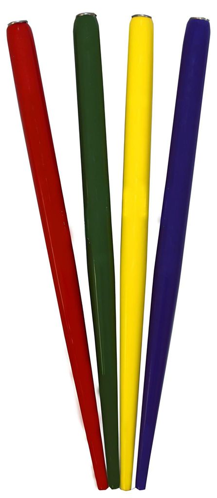 Federhalter für eine Feder, Buche, unilackiert, versch Farben, 13 cm