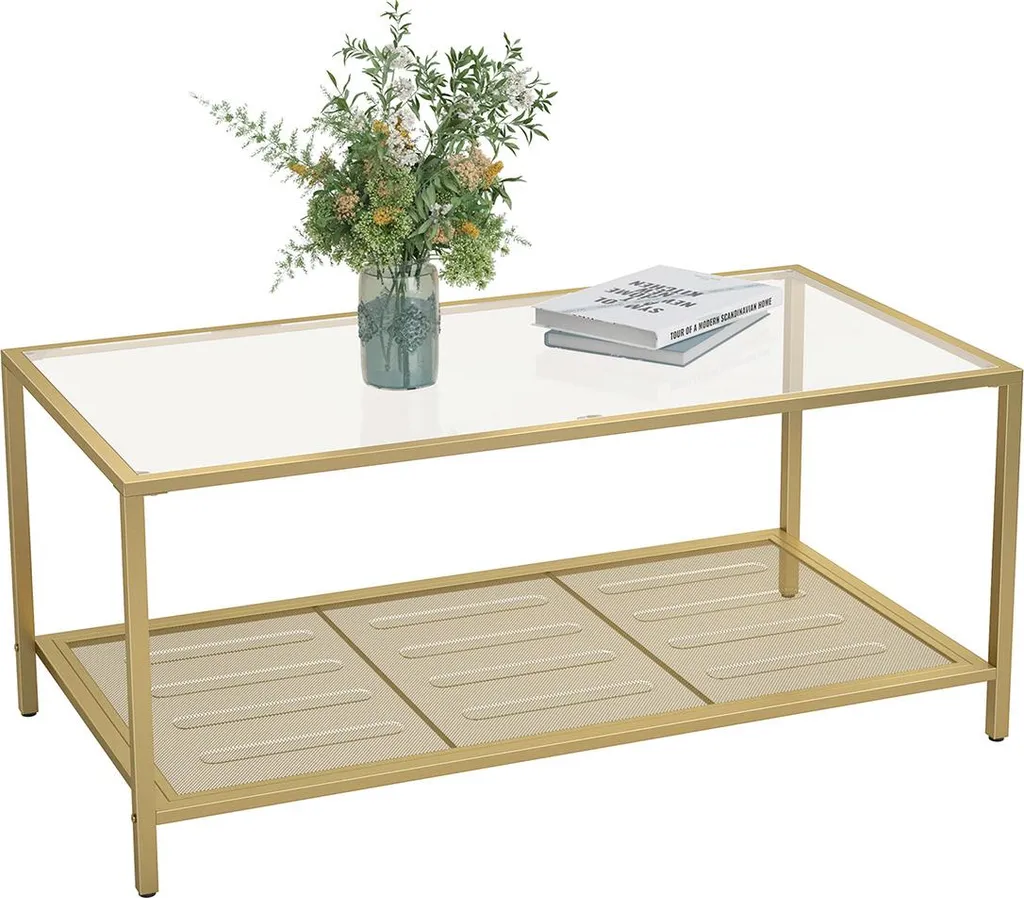 Table basse verre trempé anti-rayures - Solution salon facile d'entretien - 2