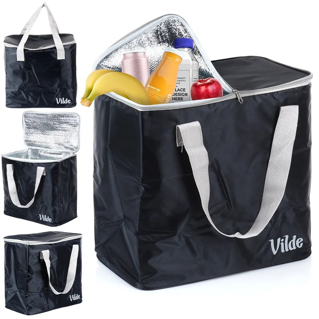 OFFERTA Borsa Frigo Vilde 30L: Borsa Termica Isolata Spiaggia Nera