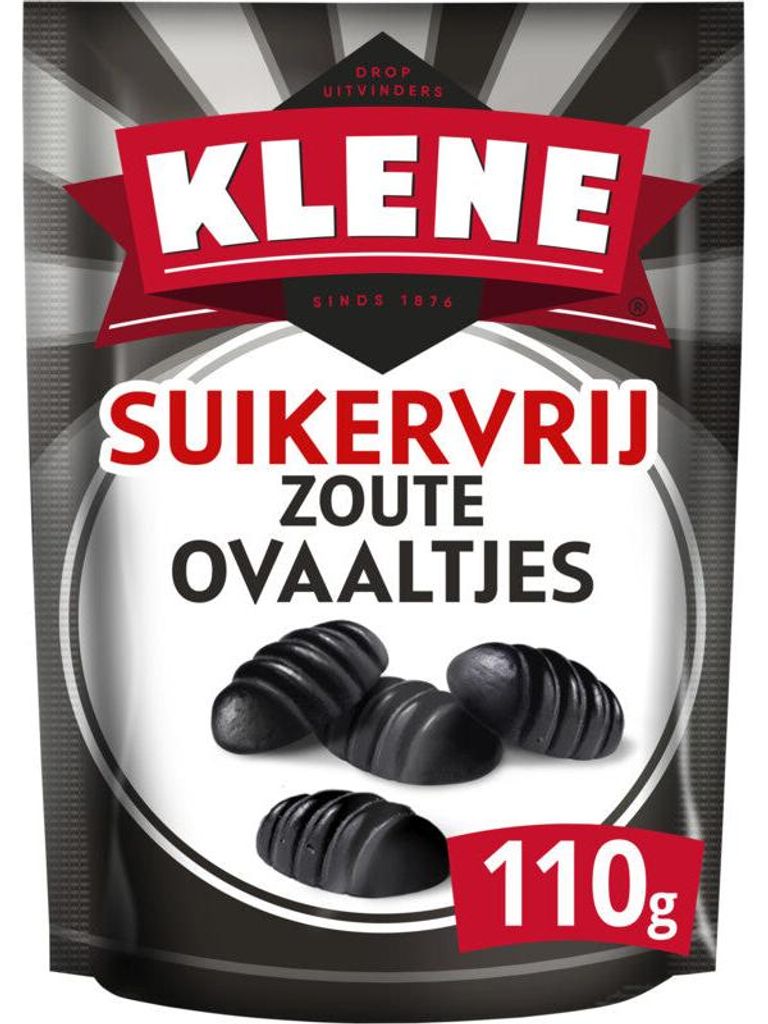 Klene Zoute Ovaaltjes Suikervrij 110g – Zuckerfreie, Produktbild 