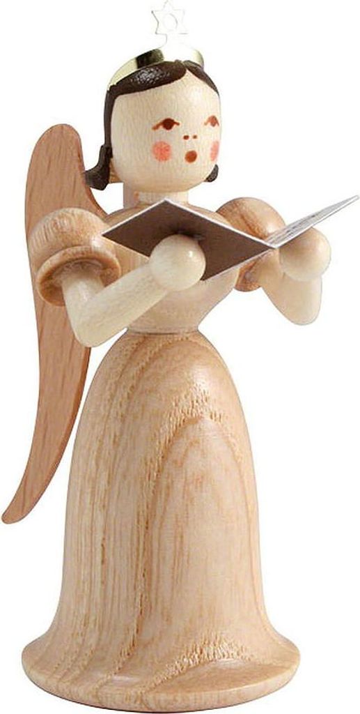 Langrockengel Sänger, natur (6,6cm) von Blank Kunsthandwerk