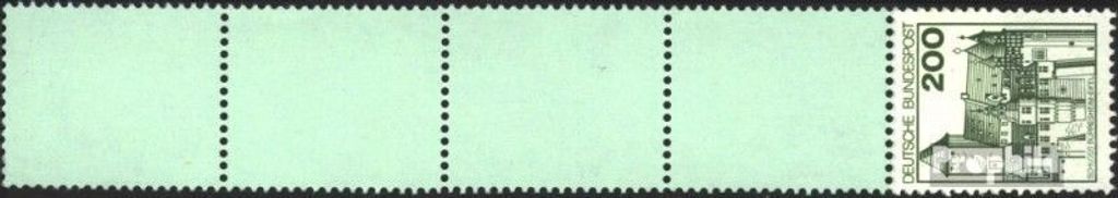 Briefmarken BRD (BR.Deutschland) 1977 Mi 920A I R mit Endstreifen postfrisch Burgen und Schlösser