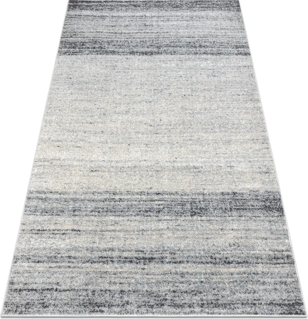 Tapis de salon moderne gris chiné FUSION 8252 - Style abstrait 80x150