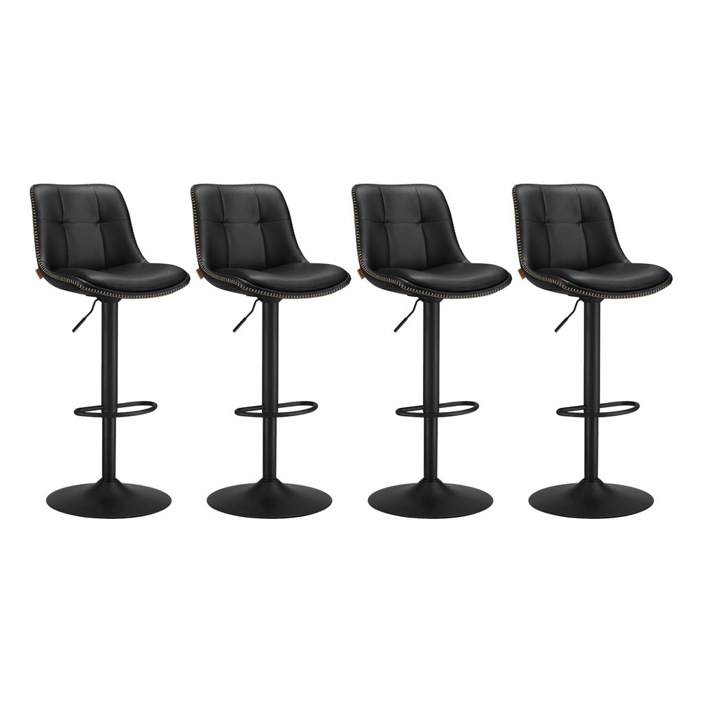 VASAGLE Barhocker 4er Set, höhenverstellbar, drehbar, mit Produktbild 