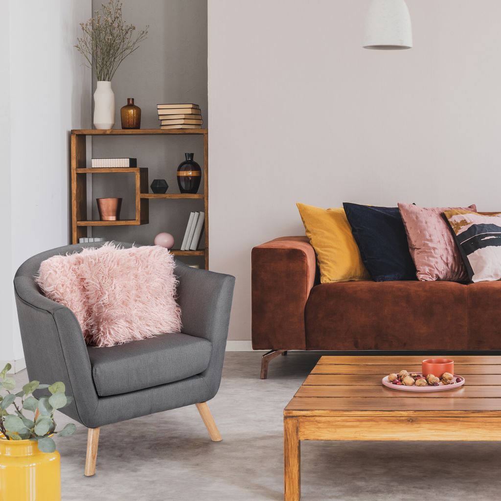 relaxdays 4 x nadýchané polštáře růžové Obrázek produktu 2