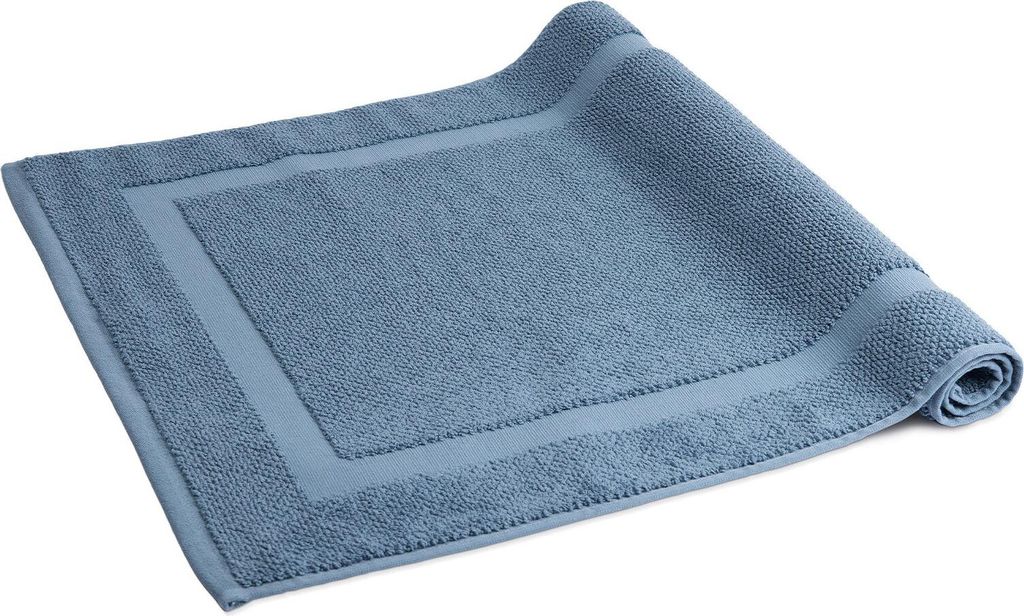 Herzbach Home Damen Badvorleger Spa 50x80 cm HER-BV-Spa-E-5080 Blau 50x80 cm