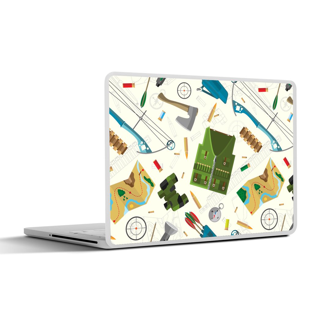 MuchoWow Laptop Aufkleber Sticker Cover Bogen - Kugeln - Patronen 25x18 cm - Laptop-Deko