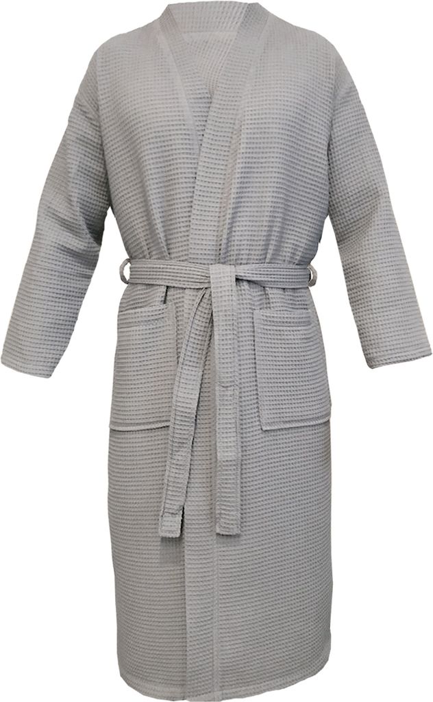 HOMELEVEL Pique Bademantel für Damen und Herren - Produktbild 