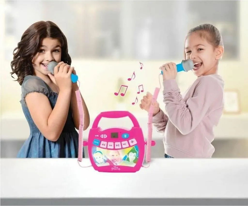 Kit Karaoké Enfant Disney Enceinte Bluetooth et Microphone Lexibook Nomade