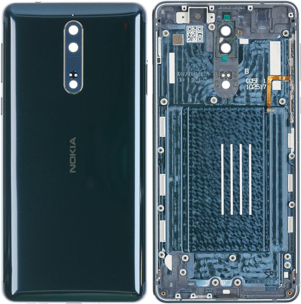 Gehäuse Rückseite für Nokia 8, Blau