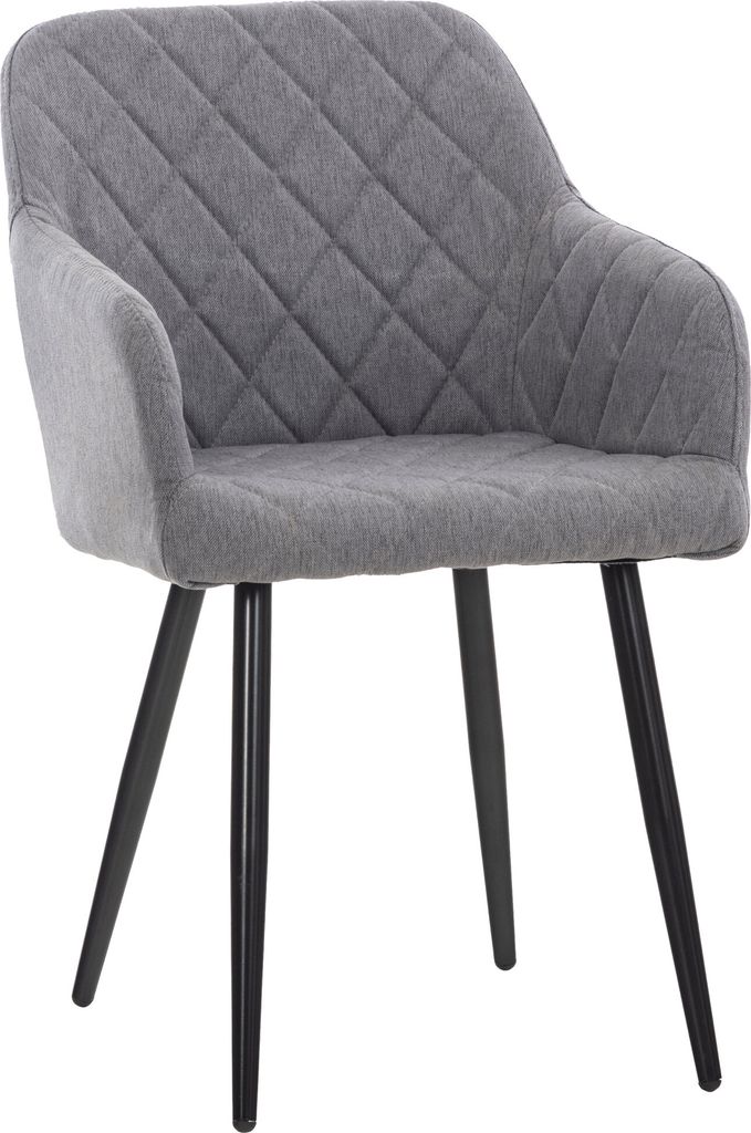 Esszimmerstuhl HLO-CP76 Stoff grau