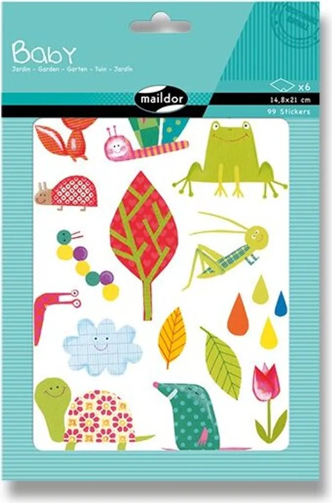 Adesivi da Giardino Maildor per Bambini | Stickers Riposizionabili Educativi