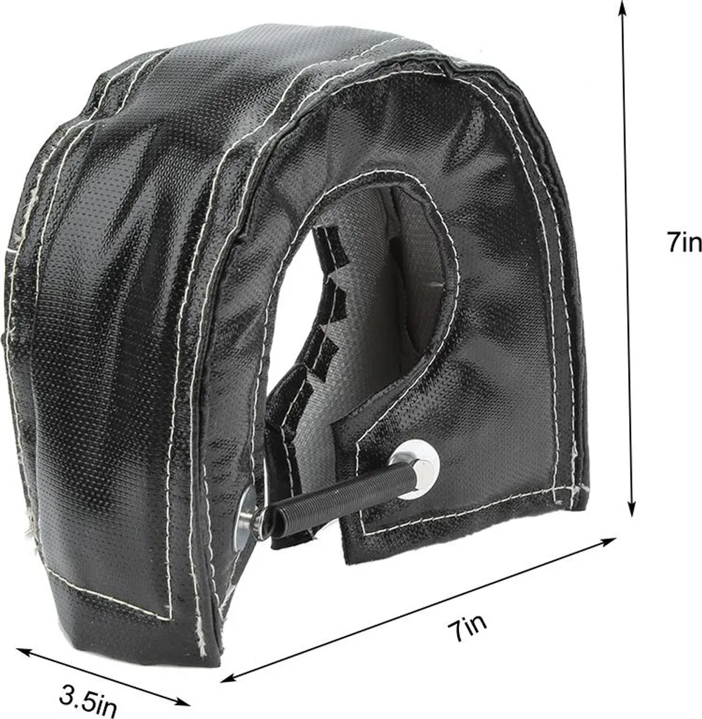 Coperchio del turbocompressore, copertura di protezione termica per turbocompressore T3 T25 T28 GT25 GT35, nero - 5