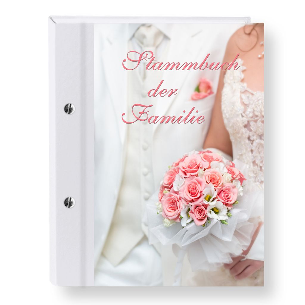 Stammbuch Wedding A4 bunt Familienstammbuch Stammbuch der Familie Dokumente 