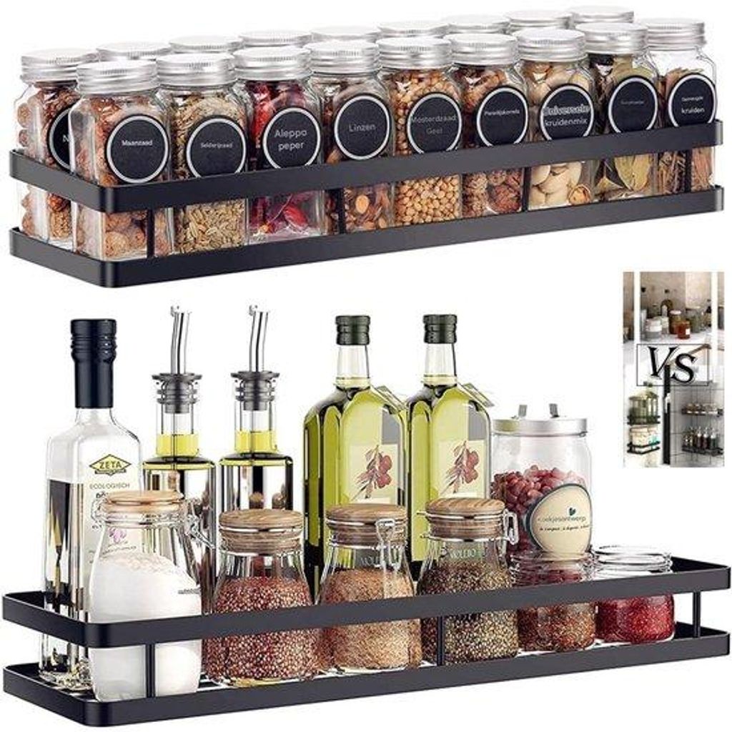 Flexibele Wandorganizer 2er Set Schwarz