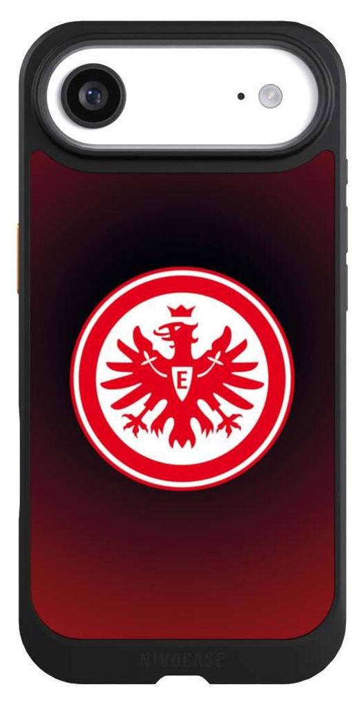 NIVOCASE Hülle für Apple iPhone Air Handyhülle NIVOcore Case Schwarz Eintracht Frankfurt Offizielles Lizenzprodukt Wappen