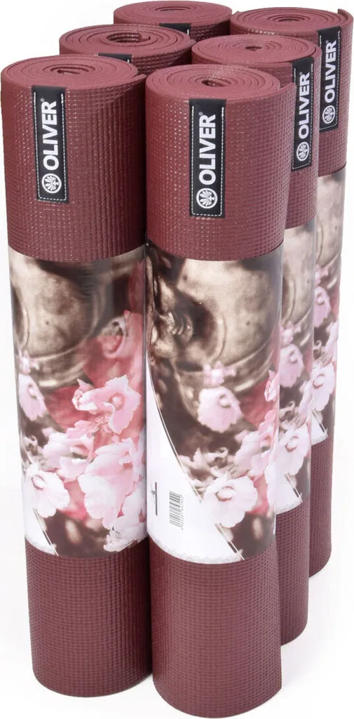 Tapis de yoga Oliver Lotau lot de 6 tapis de gym bordeaux pro