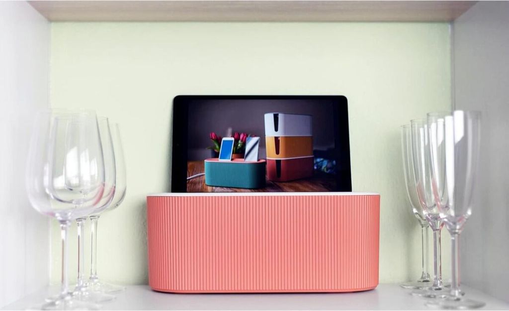 Kabelorganiser-Box Orangefarben 31x13,5x12,5 cm Produktbild 
