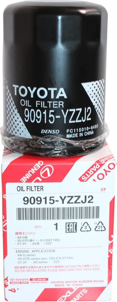 Filtre à Huile Toyota 90915-YZZJ2 contre l'Usure Moteur Corolla Hilux