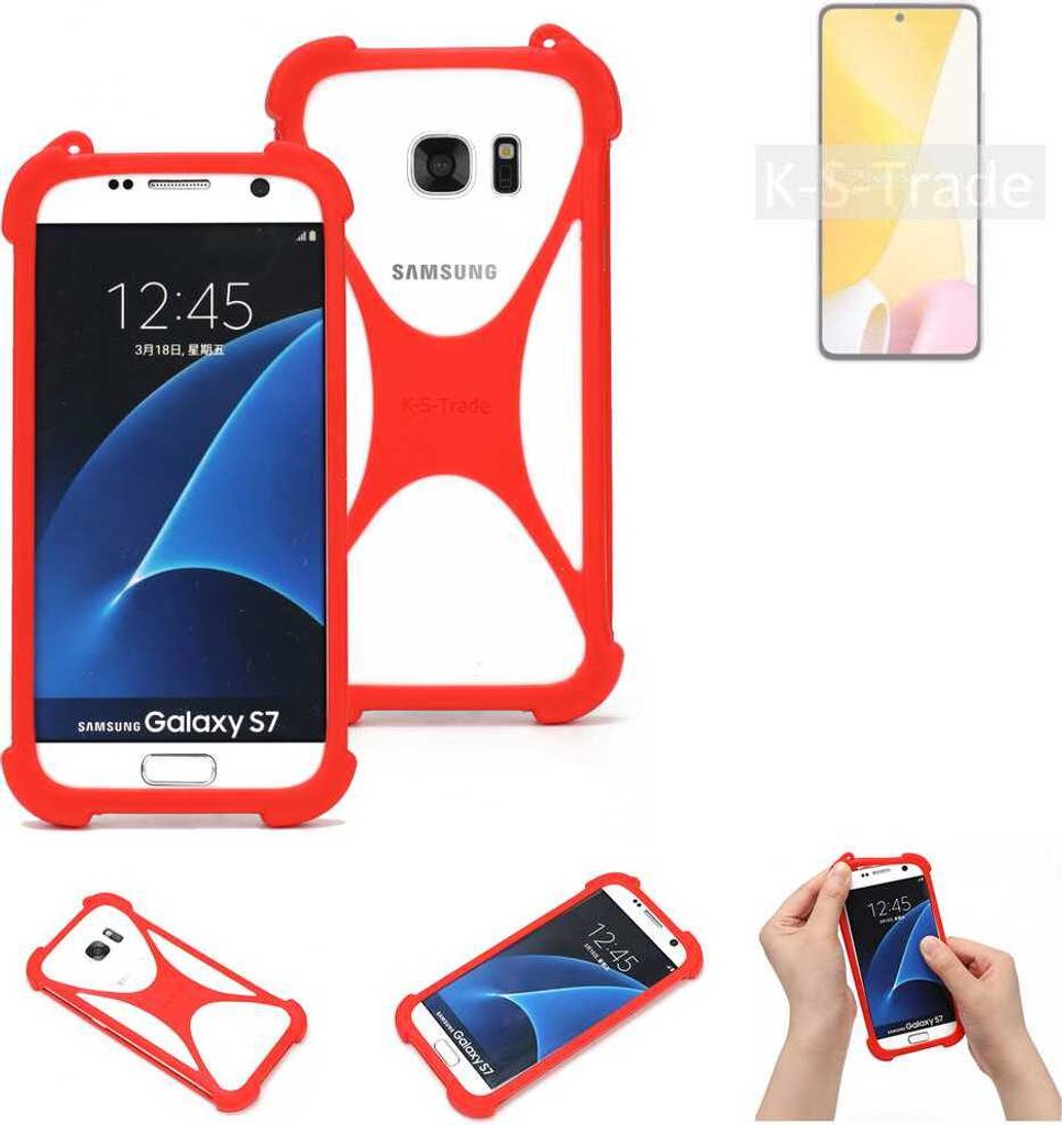 K-S-Trade Handy-Hülle kompatibel mit Xiaomi 12 Lite Schutz-Hülle Bumper Silikon Schutz Hülle Cover Case Silikoncase Silikonbumper TPU Softcase