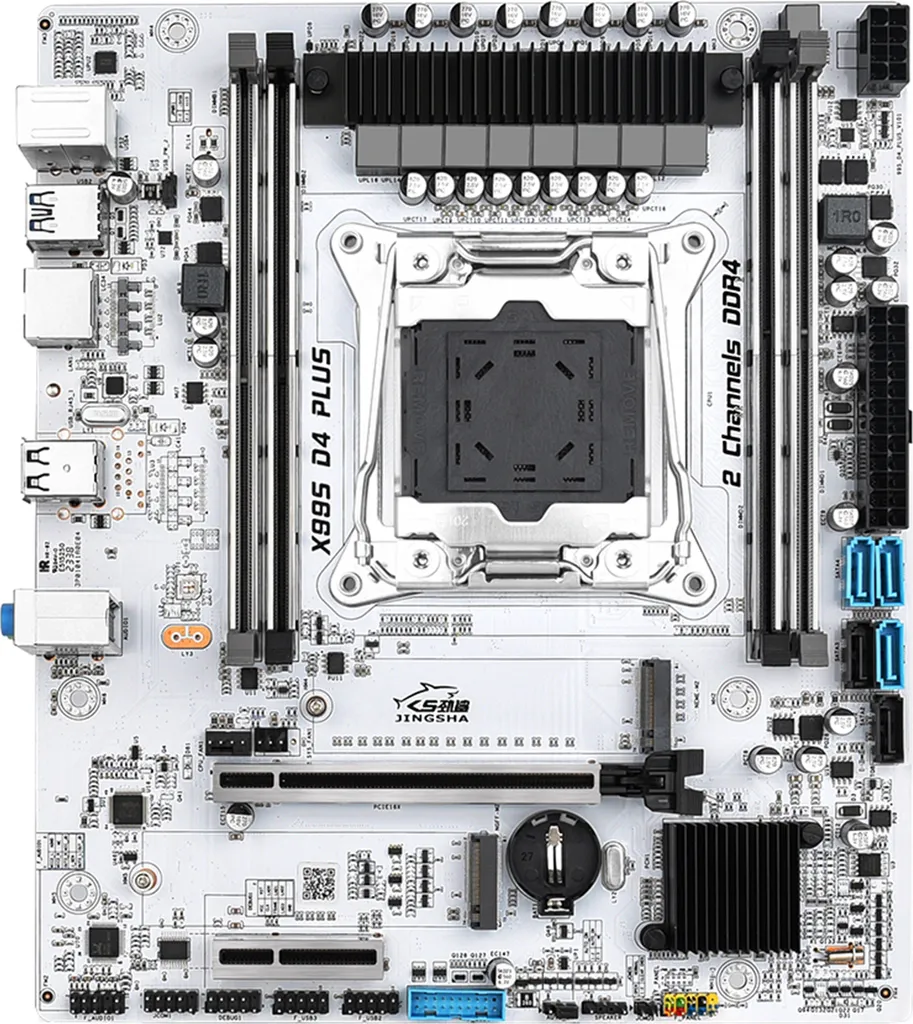 Carte mère Quad-Channel DDR4 JINGSHA X99S_D4 PLUS Gigabit LAN NVMe M.2