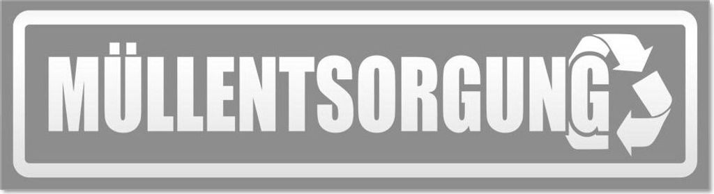 Kiwistar - Autoaufkleber - Grau - 45 x 12 cm - Müllentsorgung invertiert - Hinweis Aufkleber Sticker für Auto, Kfz, Fahrrad, PKW, LKW