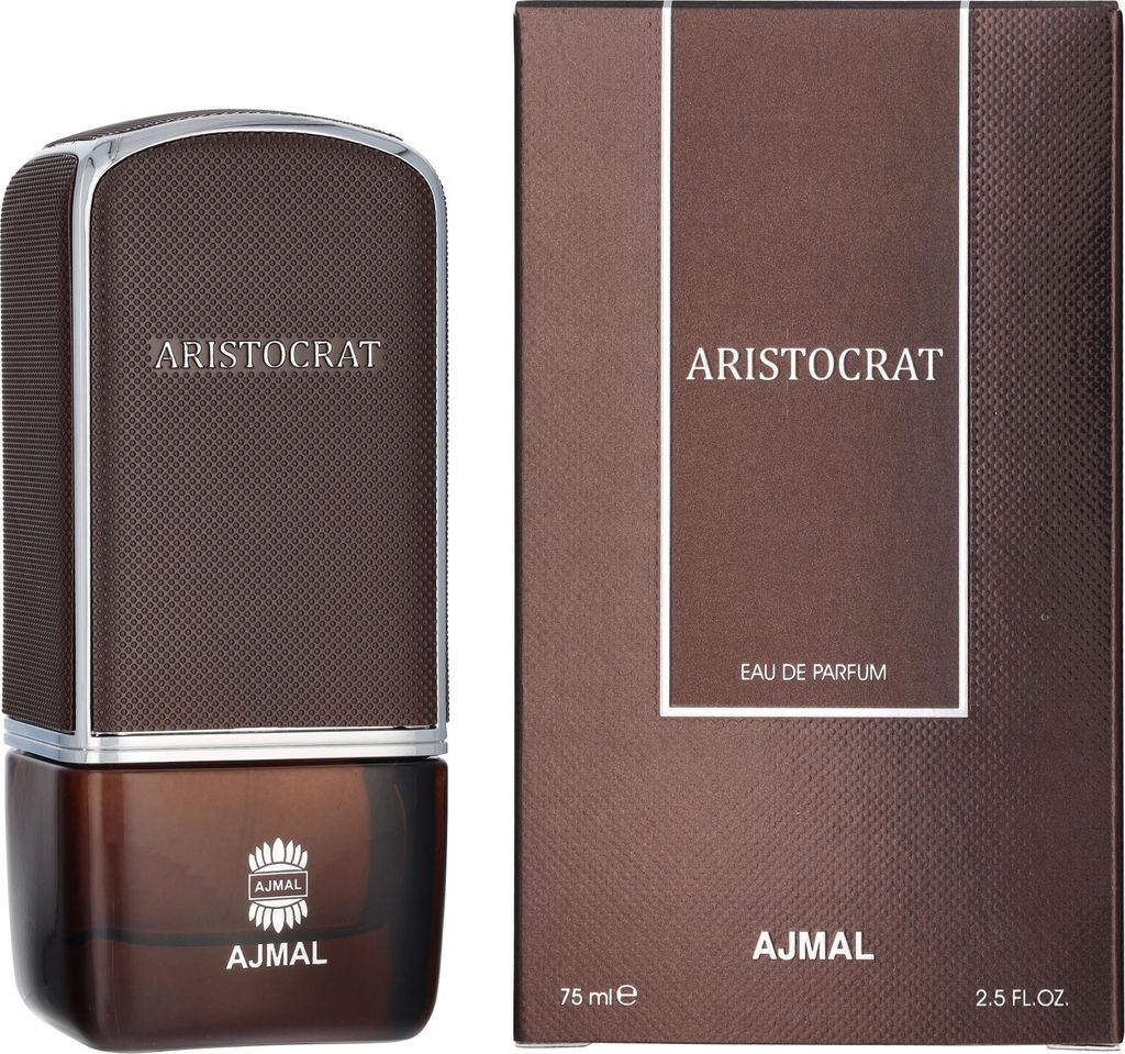 A product shot of a perfume bottle and its packaging.