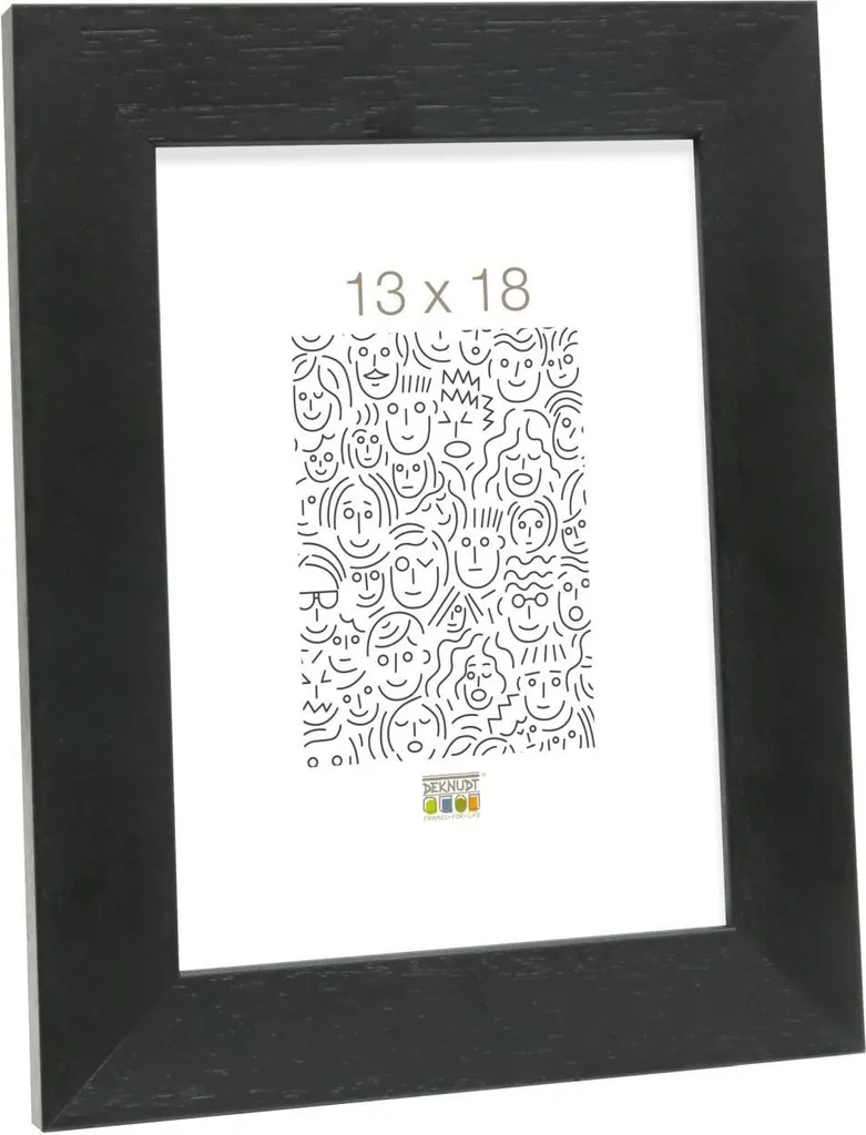 Cornice S226K2 Legno Nero 30x40 cm - Qualità Artigianale per Foto e Poster