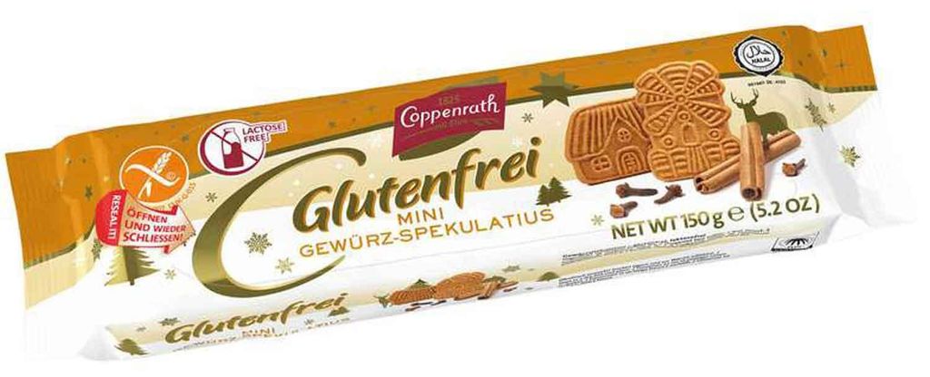Coppenrath Glutenfrei Mini Gewürz-Spekulatius 150g Produktbild 