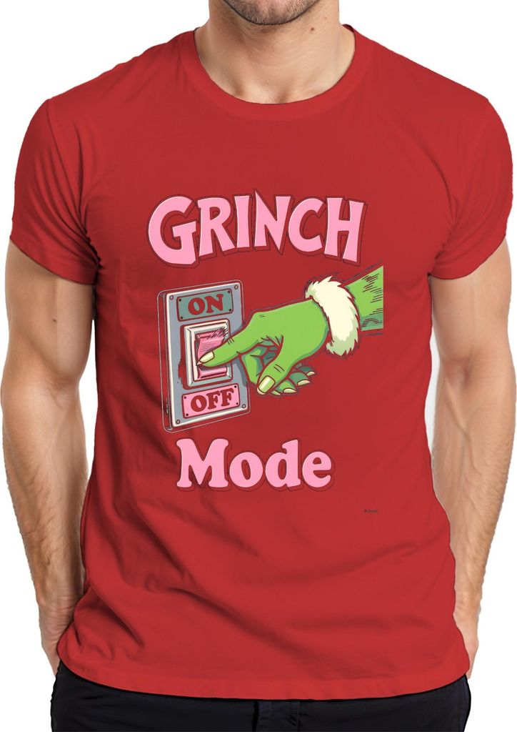 GRINCH Mode Weihnachtsmuffel Lustig Geschenk Weihnachten Humor Herren T-Shirt, Rot, XXL