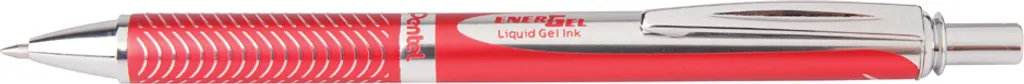 Roller rouge EnerGel à séchage rapide pointe moyenne 0,7 mm rétractable
