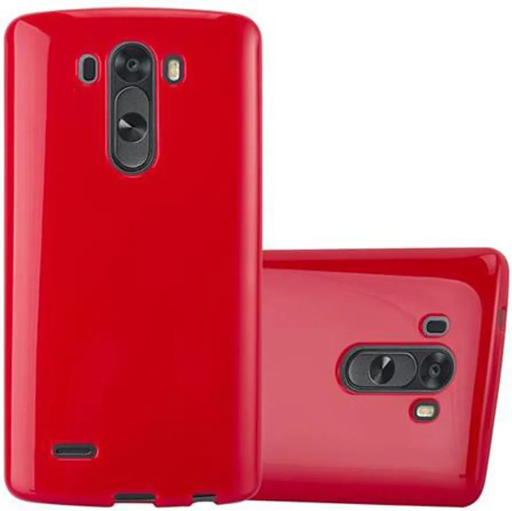 Custodia LG G3 in TPU Rosso - La Migliore Cover Economica Cadorabo