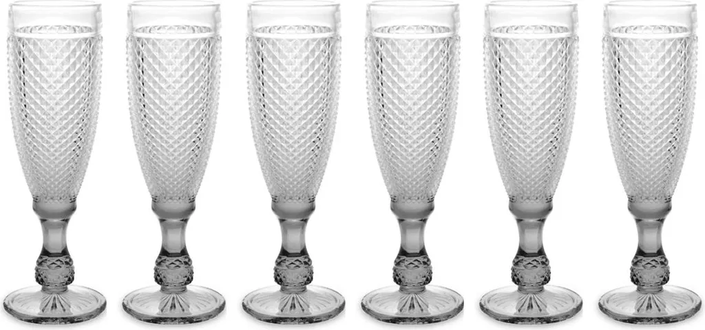 Set 6 Bicchieri Vivalto 185ml | Calici da Prosecco per Feste e Cene
