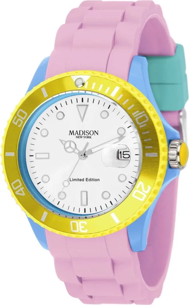 Idea Regalo Orologio Madison U4484 Donna | Rosa e Blu Ø 40mm