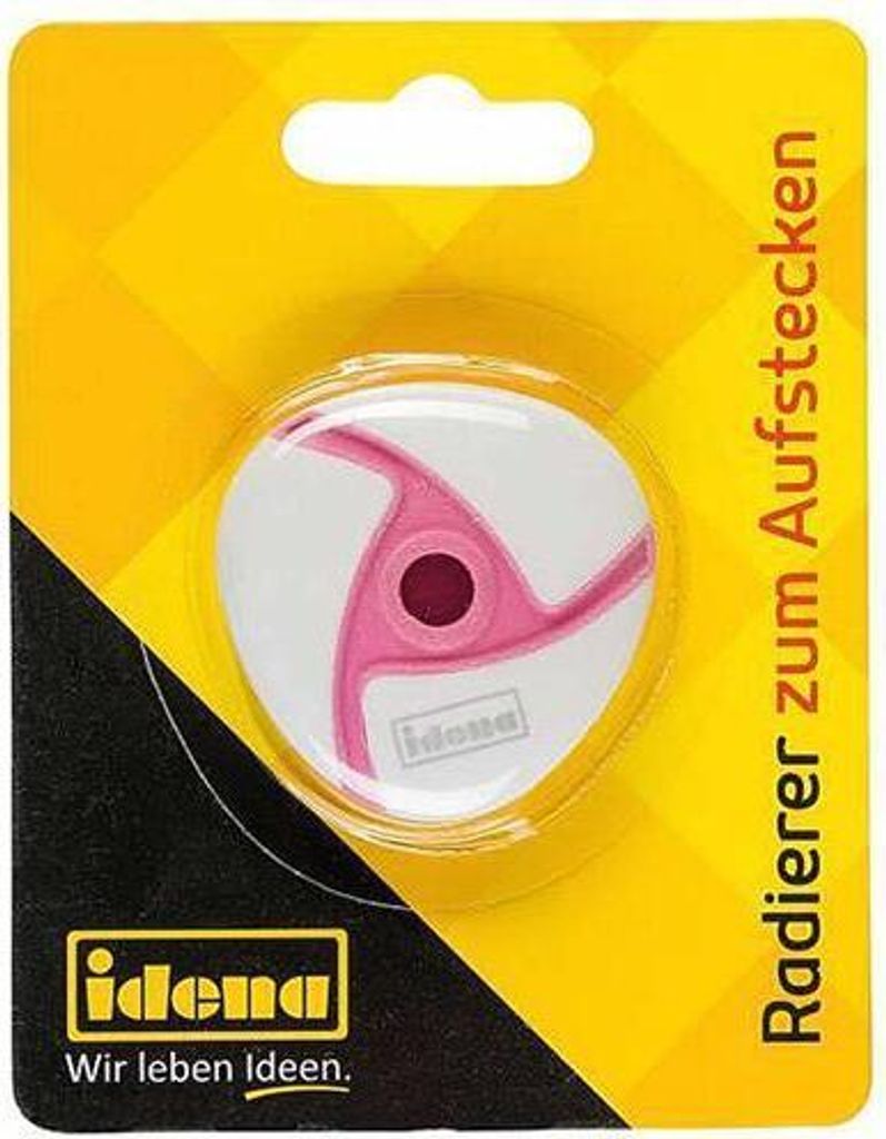 Idena 10029 - Radierer zum Aufstecken, pink Produktbild 