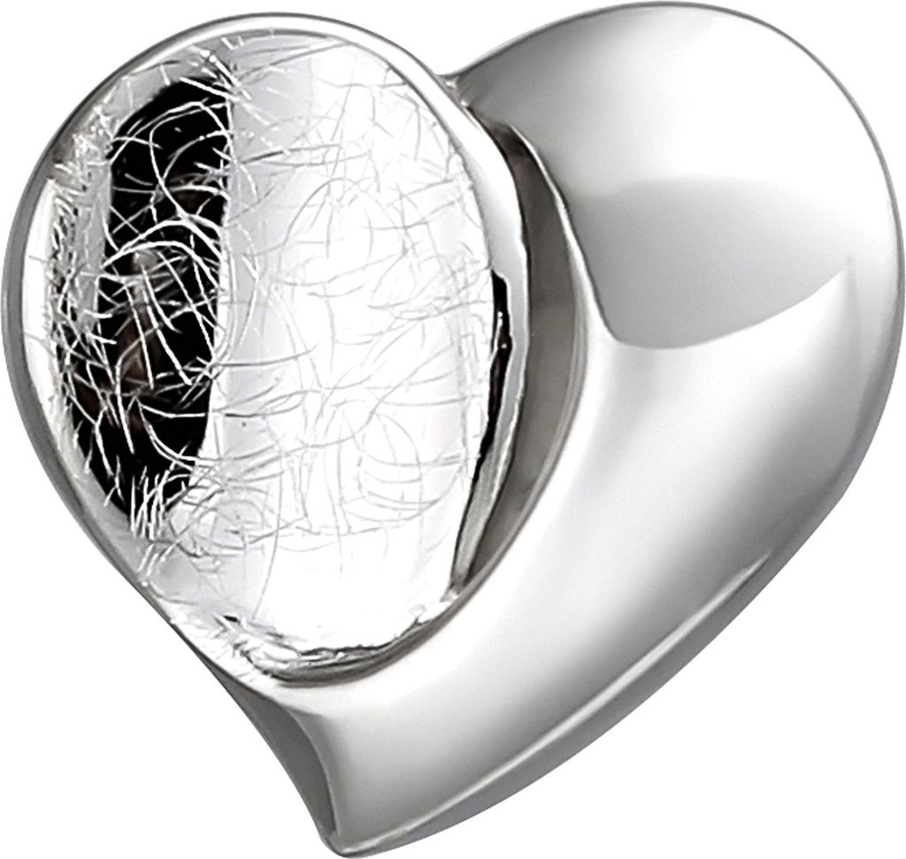 JOBO Anhänger Herz 925 Sterling Silber eismatt Herzanhänger Silberanhänger