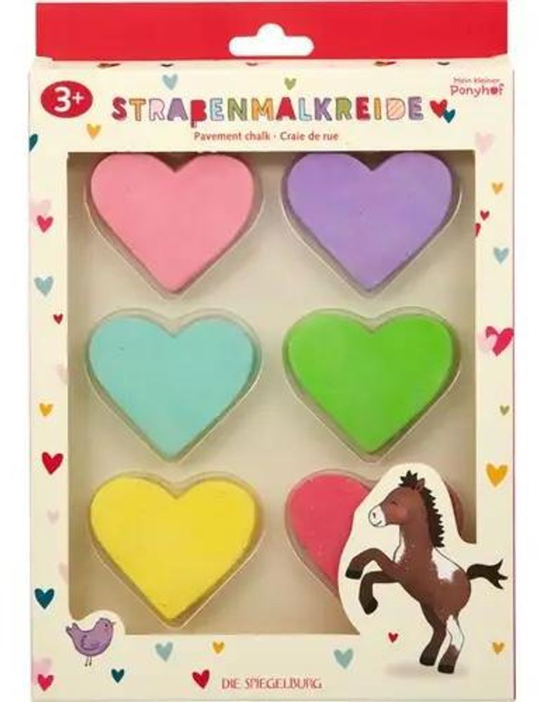 Straßenmalkreide Herzen - Mein Kl.Ponyh