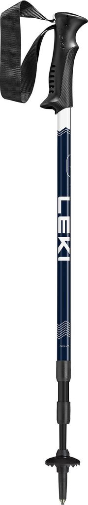 Leki Eagle 110 - 145 cm Trekkingstöcke Teleskopstöck Wanderstöcke Blau Schwarz, Farbe:Dark Navy