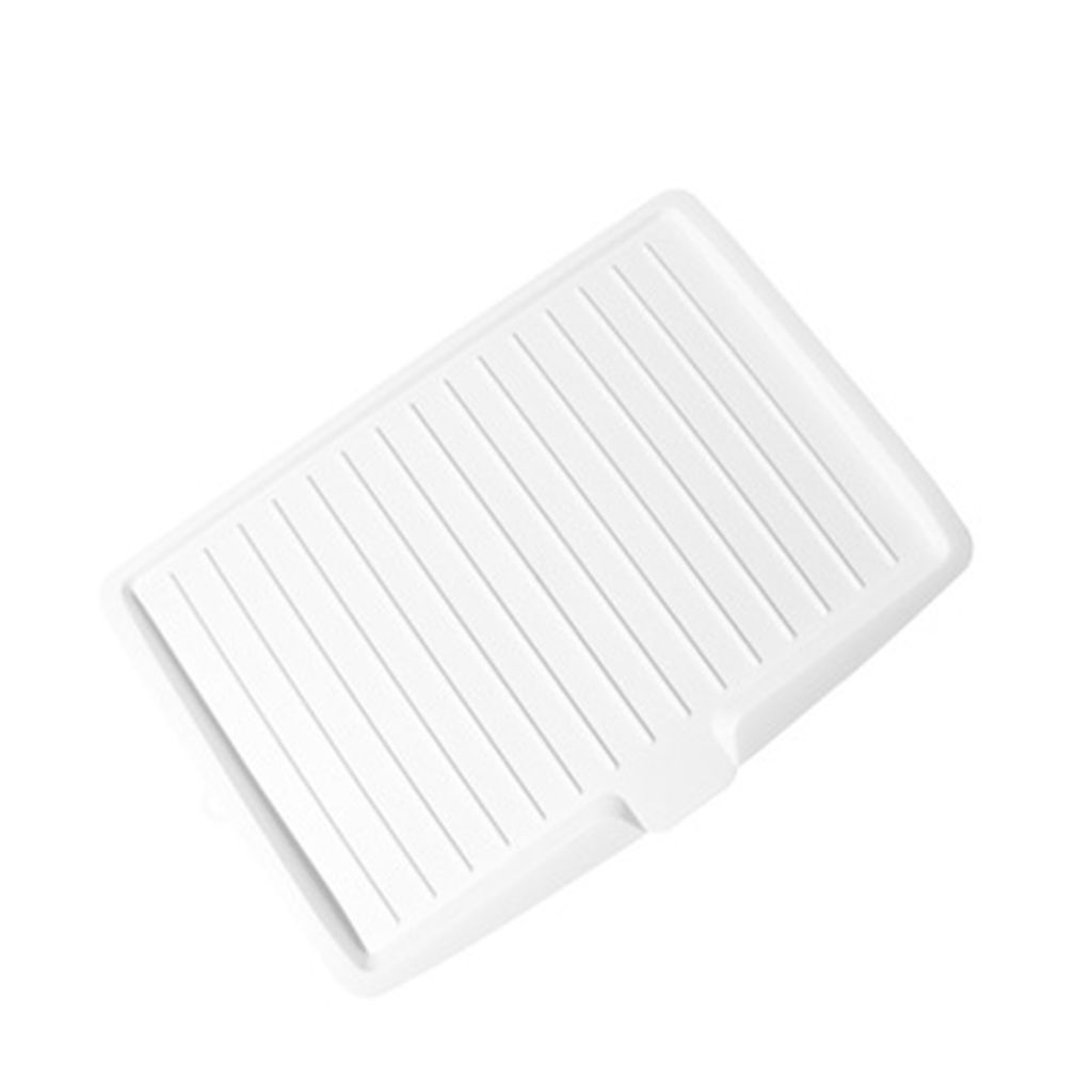 Abtropfgestell für die Küche mit Ablaufsystem, schnelltrocknend, platzsparendes Design, Abtropfschale, Besteckschalen-Zubehör
