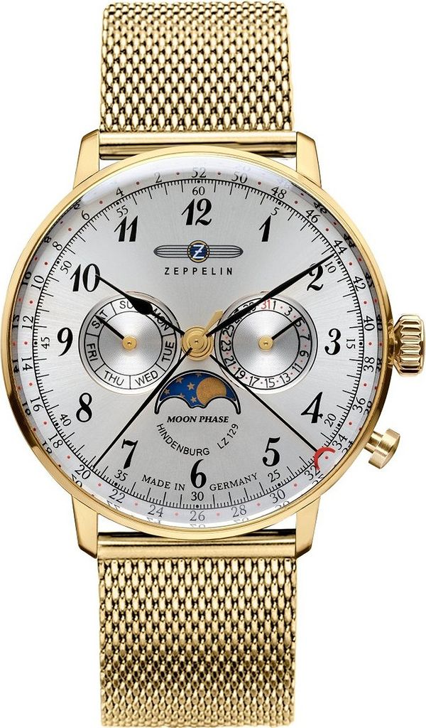 Zegarek damski ZEPPELIN 7039M-1 złoty klasyczny dla par Zdjęcie produktu 