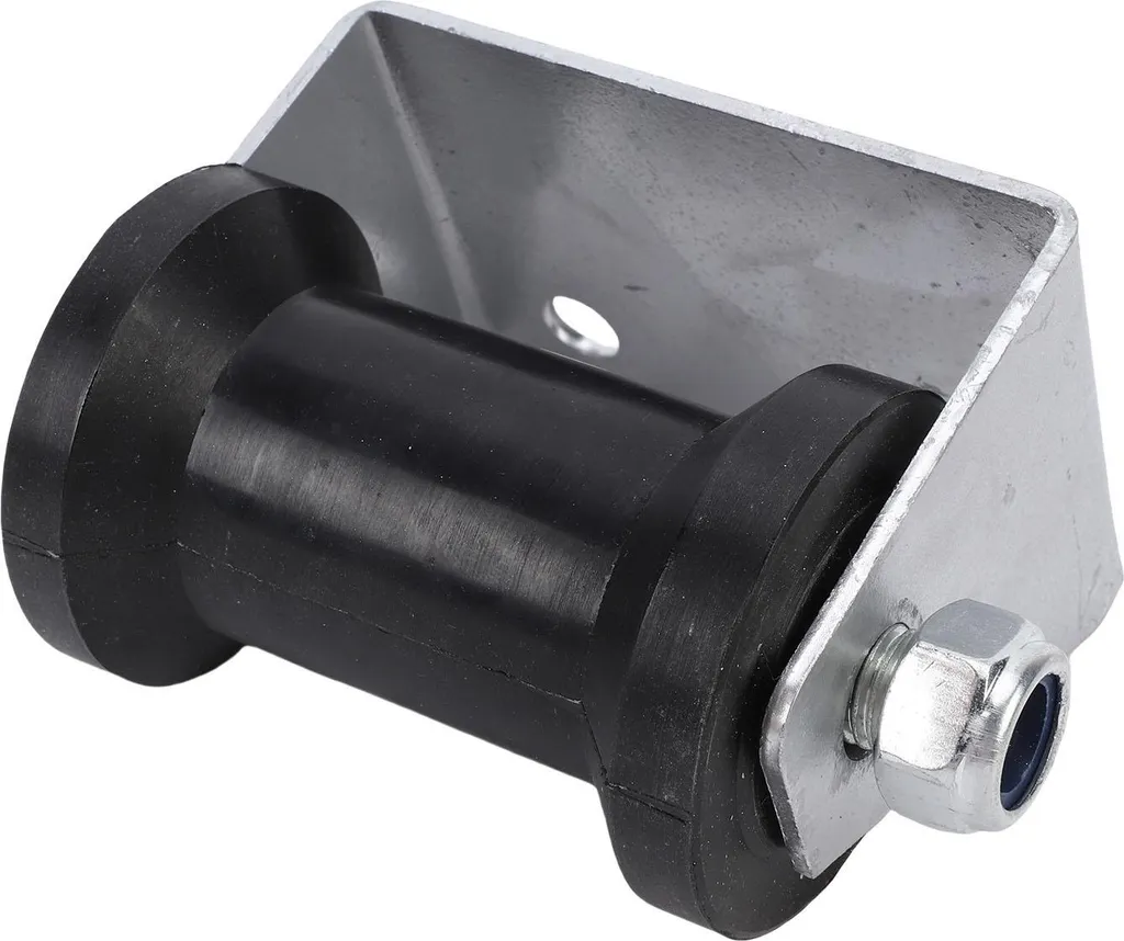 Rouleau de quille pour remorque bateau 4 pouces avec support plaque acier
