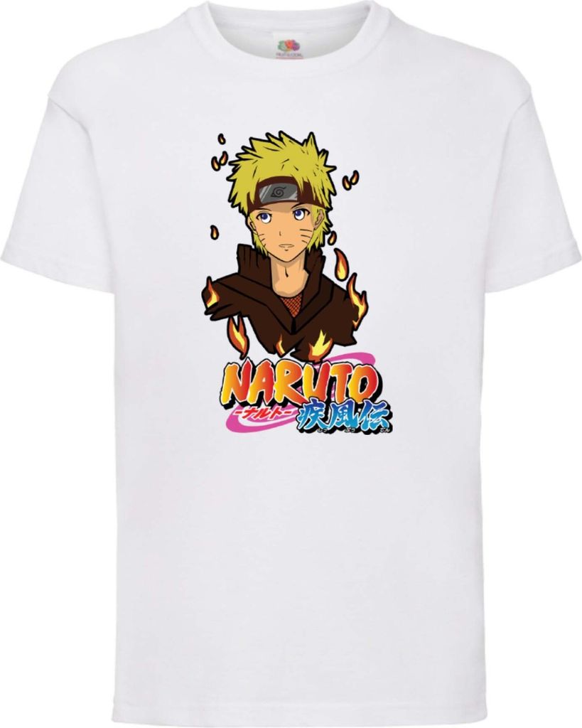 Kinder T-Shirt Japan Animation Manga Anime Comics Naruto Uzumaki 02 Var-032 Naruto Uzumaki, 12-13 Jahr - 152 / Weiß