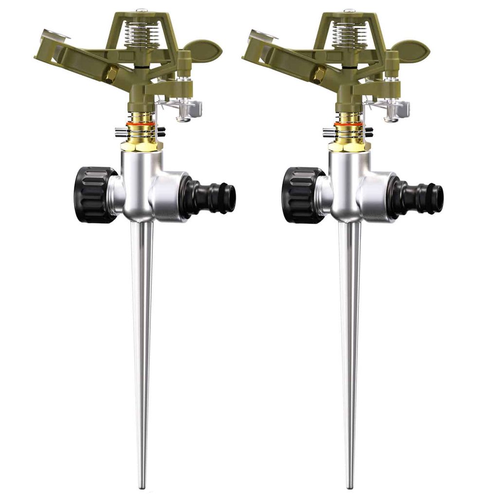 GARDEBRUK® Sprinkler 2er Set Erdspieß Sprengweite bis 24m Produktbild 10