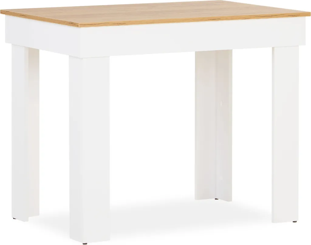 Esstisch Esszimmertisch Weiß 90x60 Rovere Massiccio Moderno