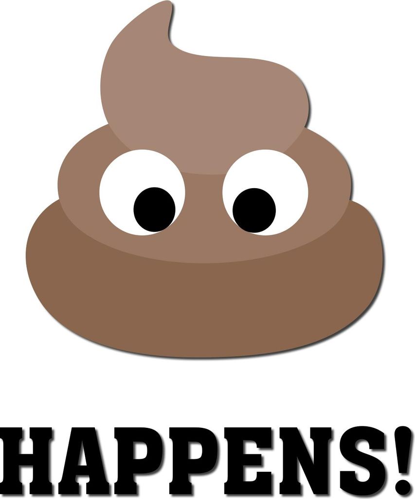 Deko Aufkleber Toilettendeckel – Lustiger Badezimmer Funsticker für WC Deckel / Spülkasten R173-16 Shit happens