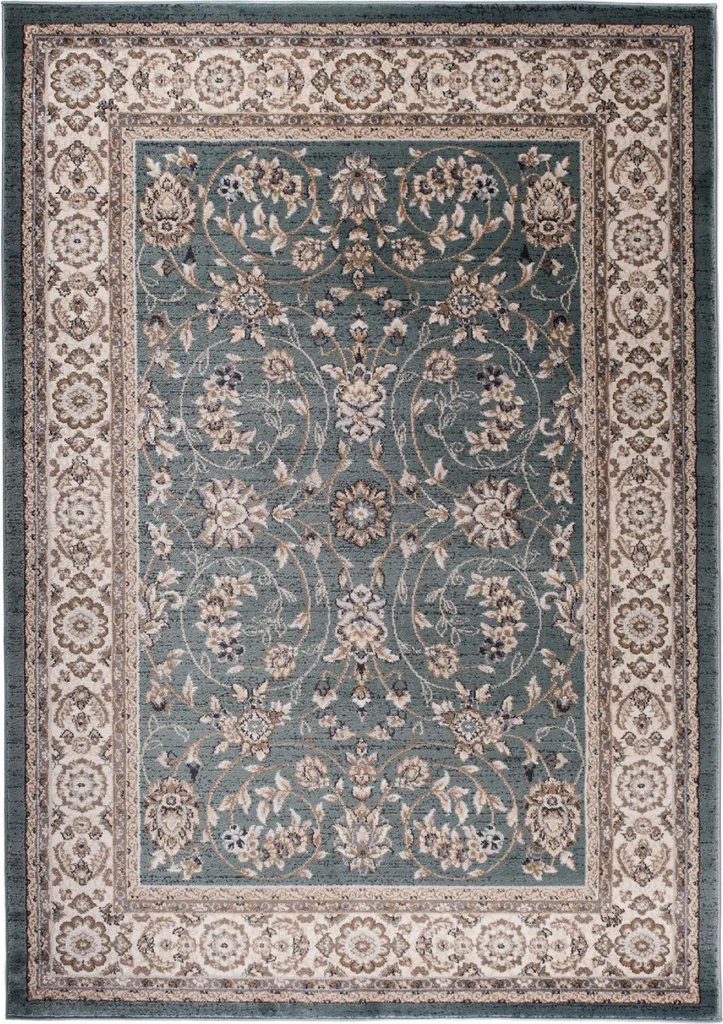 Tapis COLORADO 300 x 400 cm Beige Bleu - Haute Densité et Confort